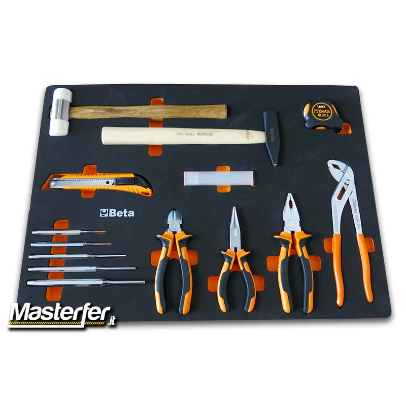 Beta assortimento 196 utensili per C04BOX - Set completo di attrezzi per carrello officina