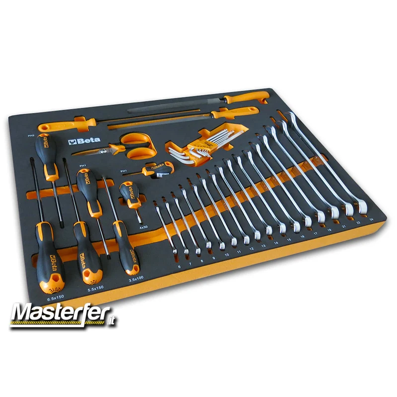 Beta assortimento 196 utensili per C04BOX - Set completo di attrezzi per carrello officina