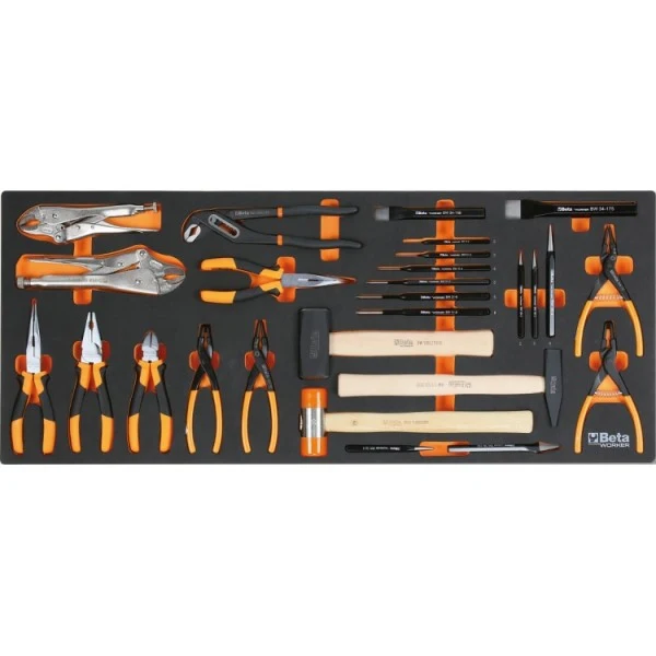 Beta BW 2400S XL9/E-XXL - Carrello porta attrezzi a 9 cassetti completo di 716 utensili