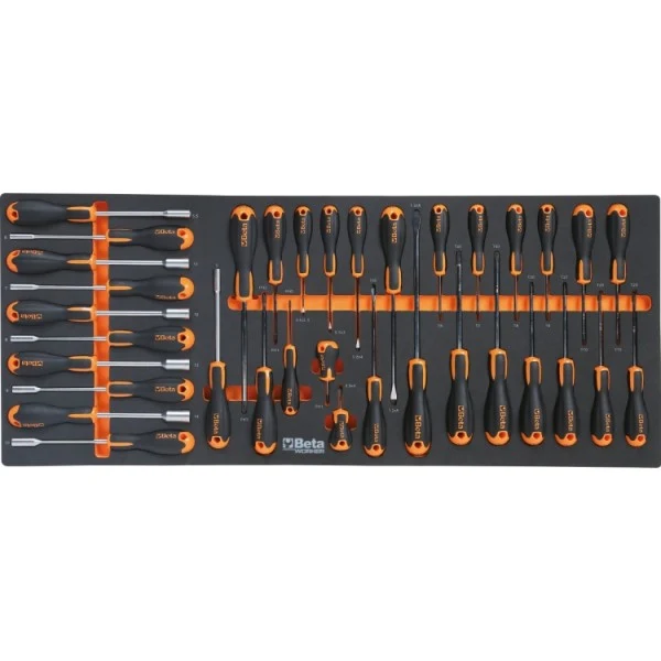 Beta BW 2400S XL9/E-XXL - Carrello porta attrezzi a 9 cassetti completo di 716 utensili