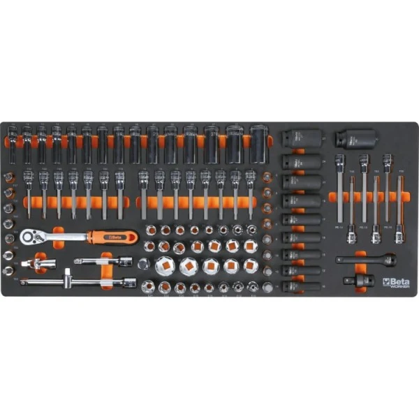 Beta BW 2400S XL9/E-XXL - Carrello porta attrezzi a 9 cassetti completo di 716 utensili