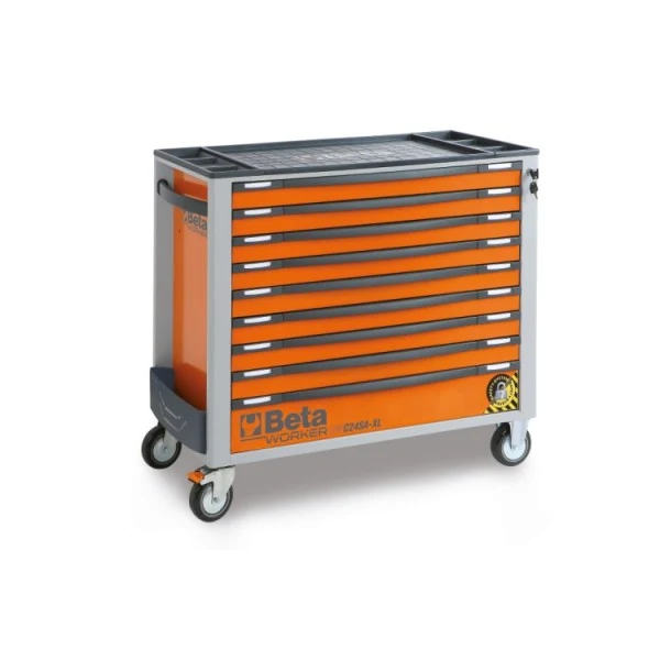 Beta BW 2400S XL9/E-XXL - Carrello porta attrezzi a 9 cassetti completo di 716 utensili