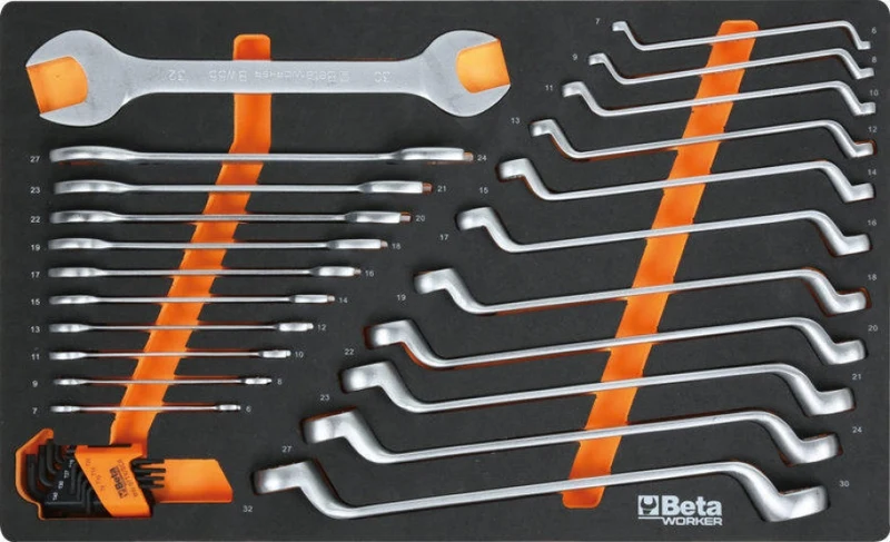 Beta BW 2400S 8/E-L - Carrello porta attrezzi completo di 398 utensili - arancione
