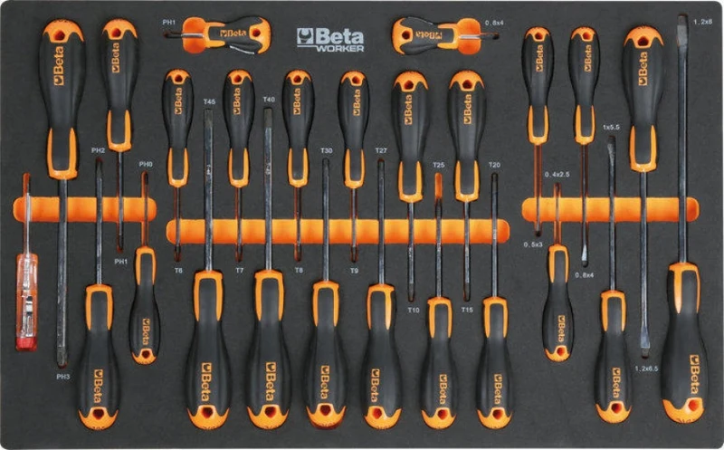 Beta BW 2400S 8/E-L - Carrello porta attrezzi completo di 398 utensili - arancione