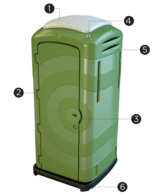 Rototec Bologna - Bagno mobile con turca chimica a ricircolo