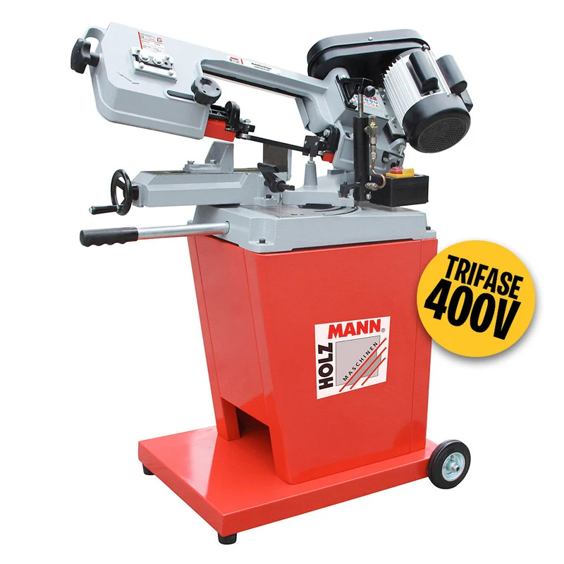 Holzmann BS128HDR - 400V - Segatrice a nastro per ferro metalli - Discesa autonoma