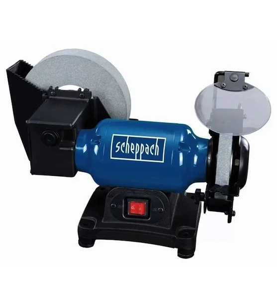Scheppach BG200W - Smerigliatrice combinata da banco mola ad acqua 150/200 mm 250w