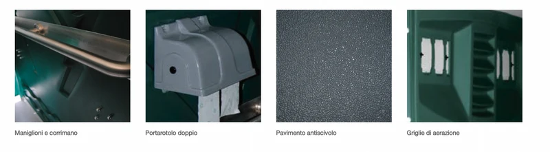Rototec BDWR500VV - Bagno mobile WC chimico per disabili a ricircolo