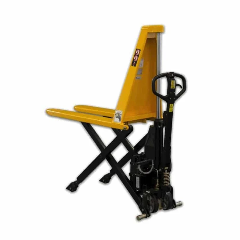 AxA ACX10E - Sollevatore transpallet a pantografo a batteria 12V, portata 1000 Kg, alzata 800 mm