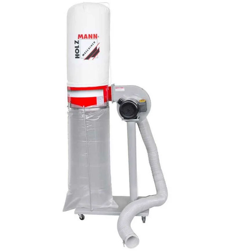 HOLZMANN ABS1080_400V max 1000W Aspiratore trucioli sacco aspiratrucioli con tubo 2,4 metri
