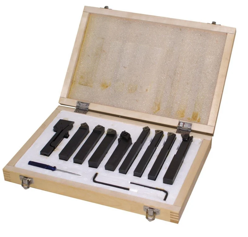 HOLZMANN 9TLG10 SET UTENSILI AD INSERTO PLACCHETTA PER TORNIO FERRO METALLO