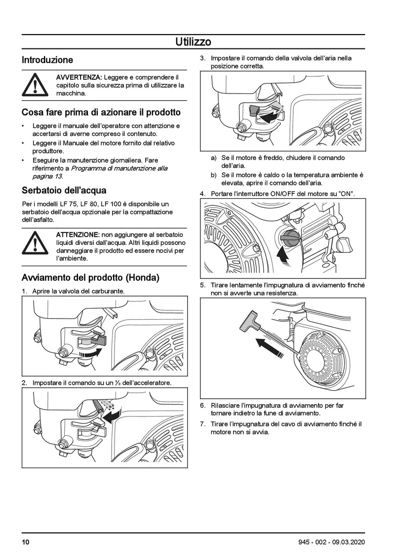 Husqvarna LF 75 LAT Compattatore Vibrocostipatore piastra vibrante da 500 mm Forza 15.000 N ad Acqua