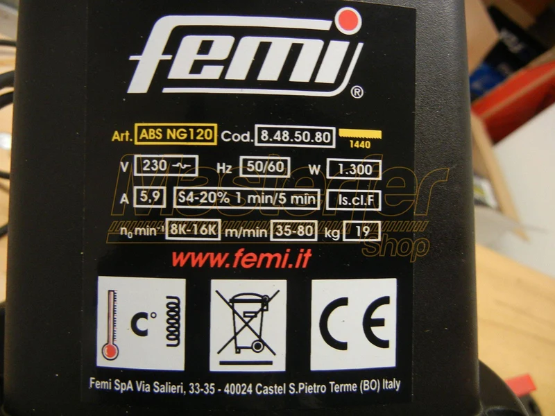 Femi ABS NG120 - Segatrice a nastro