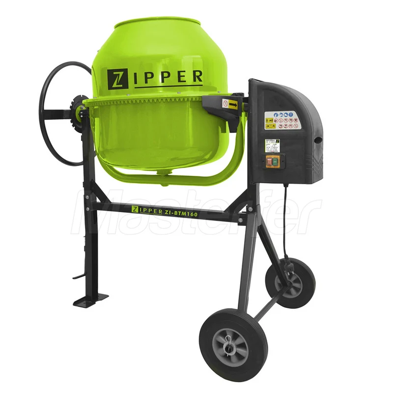 Zipper ZI-BTM160 - Betoniera impastatrice mescolatore 160 litri 650W - 220V