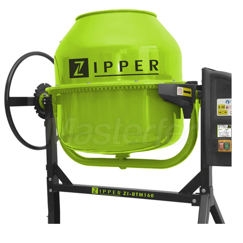 Zipper ZI-BTM160 - Betoniera impastatrice mescolatore 160 litri 650W - 220V