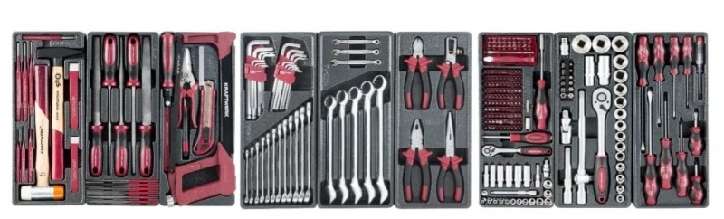 Kraftwerk 102.220.511 - Carrello officina completo con assortimento 286 utensili