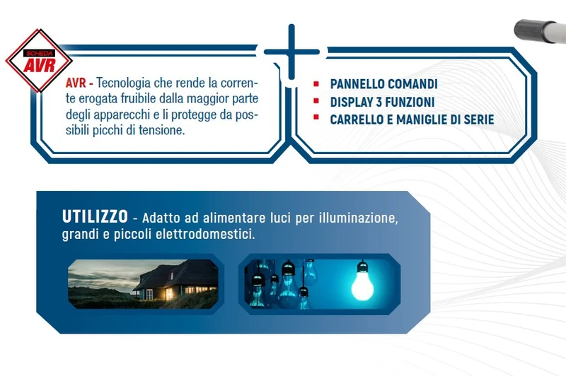 Generatore di corrente Hyundai HY3000 a benzina 2,8 Kw 65010