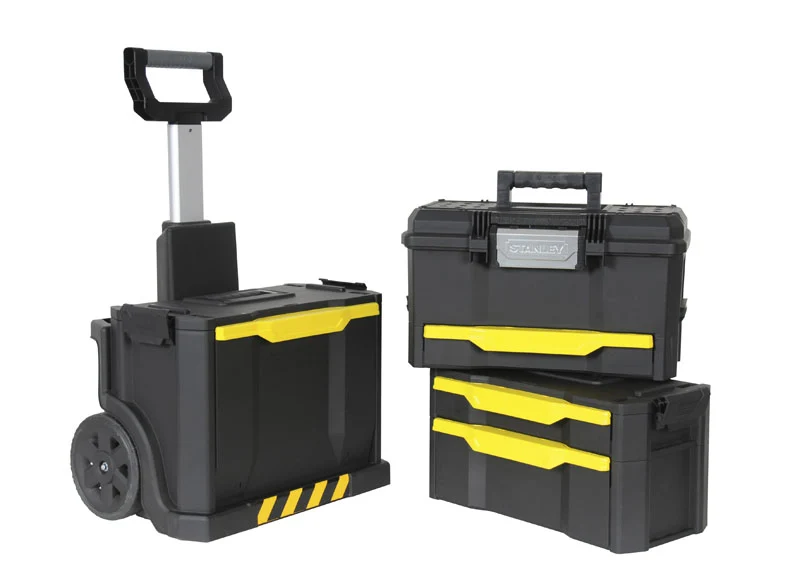 Stanley 1-79-206, trolley cassettiera modulare Rolling Workshop 3 in 1