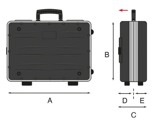GT Line REVO21 WH PEL, Valigia trolley porta utensili professionale