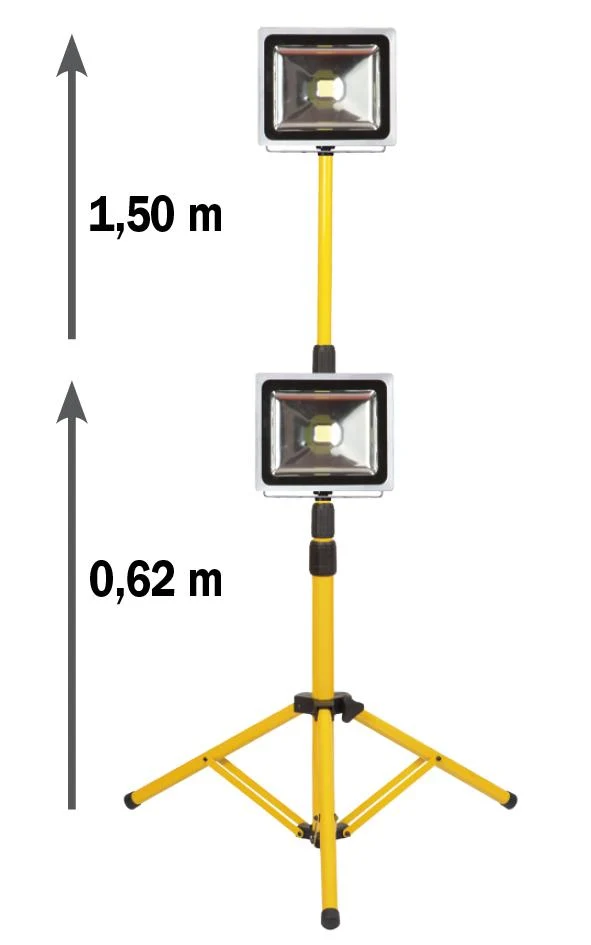 Proiettore su treppiede da cantiere 30W Ribimex PRSPOT32TTP - 220V