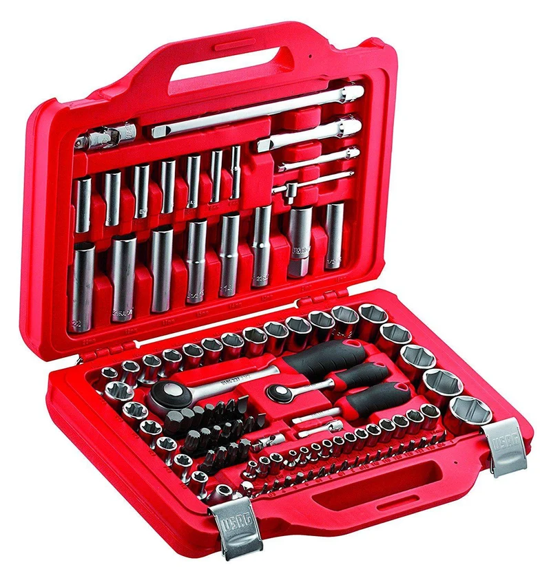 Just Usag 601 1/4-1/2 J100 Cassetta attrezzi con bussole esagonali e torx (100 pz)