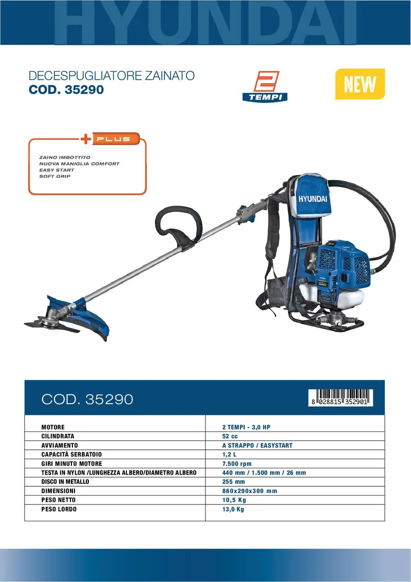 Decespugliatore Hyundai 35290