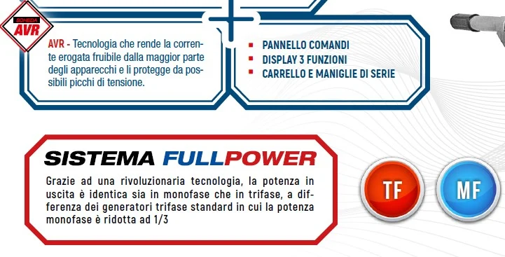 Hyundai 65018 Generatore di corrente max 8,5 Kw - 220V / 380V