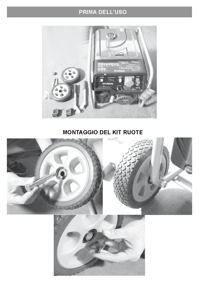 Generatore di corrente con ATS Hyundai 65016P