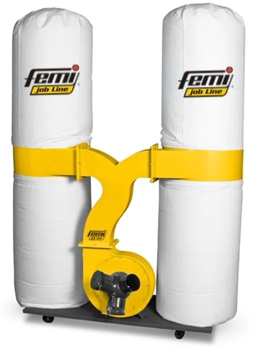 Femi DC 354 PLUS , aspiratrucioli a ciclone carellato , 2200w , 220v
