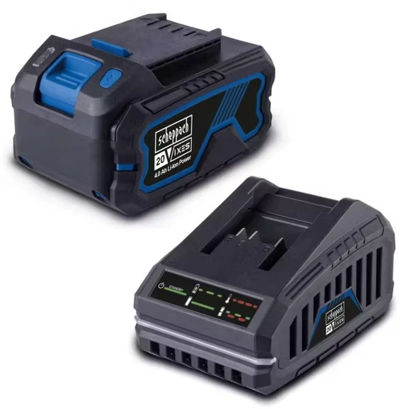 Scheppach sbsk4.0 Starterkit con batteria 4,0ah e caricabatteria serie ixes