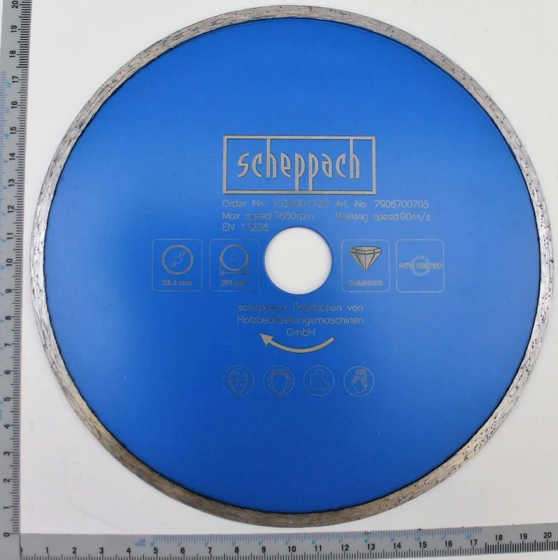 Scheppach 7906700705 Disco diamantato ø 200 x 25.4 mm per ceramica