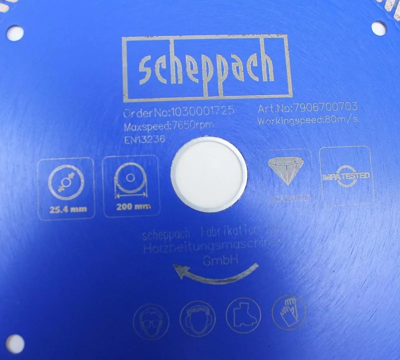 Scheppach 7906700703 Disco da taglio diamantato Ø 200 x 25,4 mm