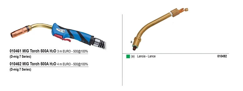 Lancia ricambio per Torcia Deca 500A H2O cod. 010492