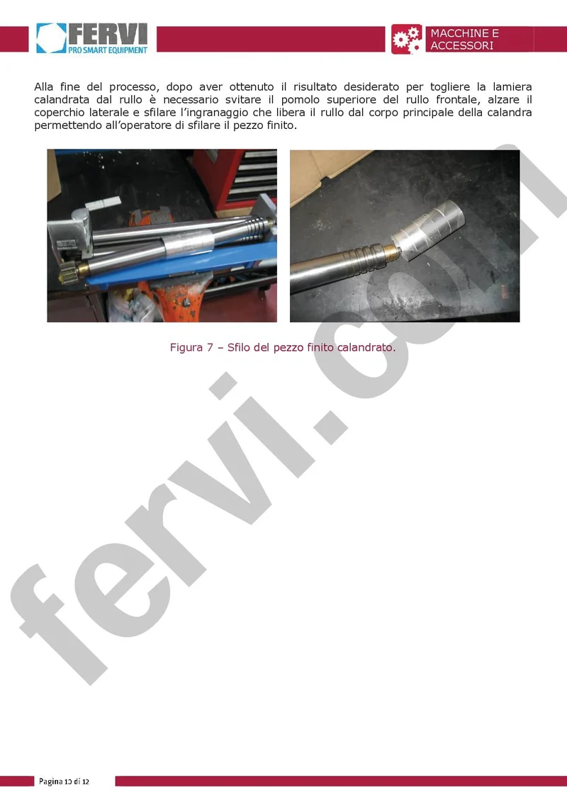 Fervi 0235 - Mini calandra curvatura lamiere rotolatrice 300mm