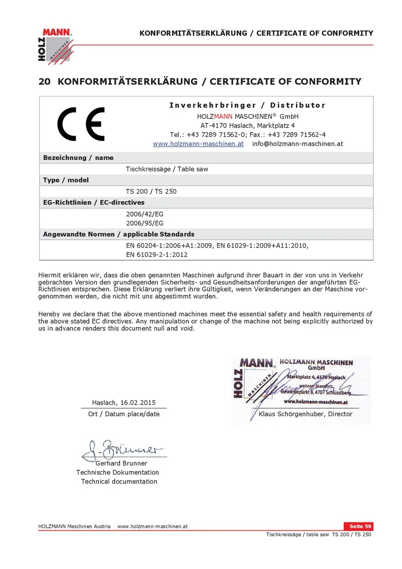 Holzmann TS 200 - Banco sega da legno, squadatrice 230V