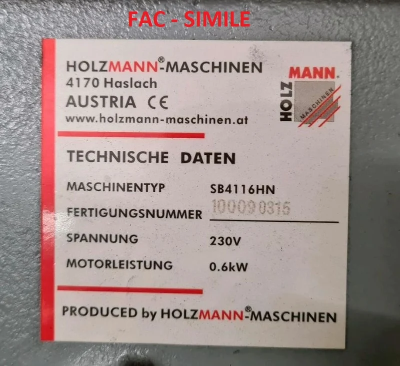 Holzmann SB4116HN - Trapano a colonna da pavimento 230V - 600W