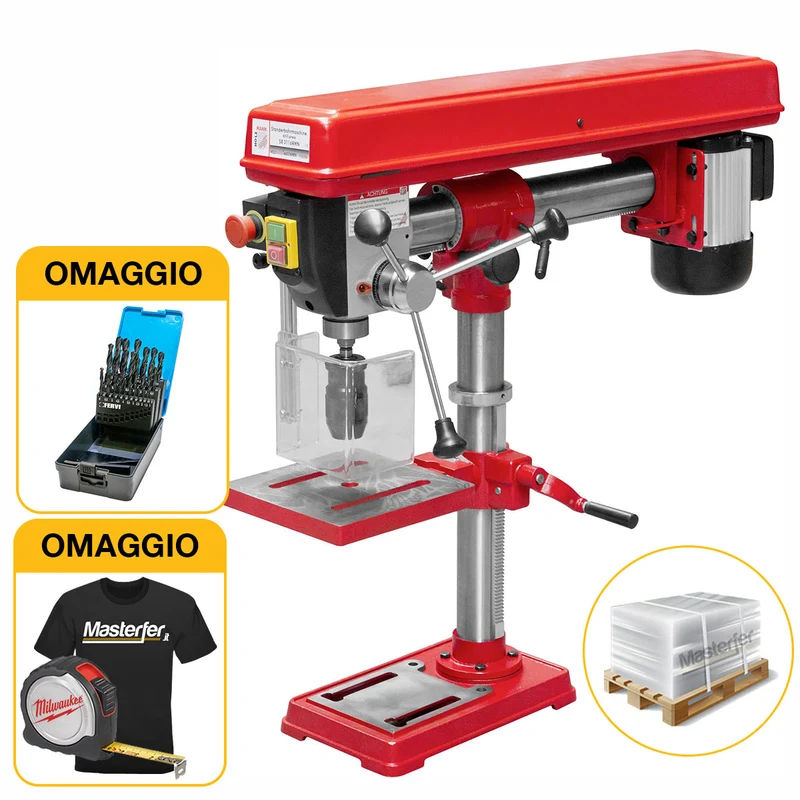 Holzmann SB 3116RMN - Trapano radiale a colonna da banco 220V - Max 900W