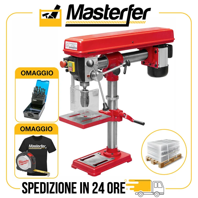 Holzmann SB 3116RMN - Trapano radiale a colonna da banco 220V - Max 900W
