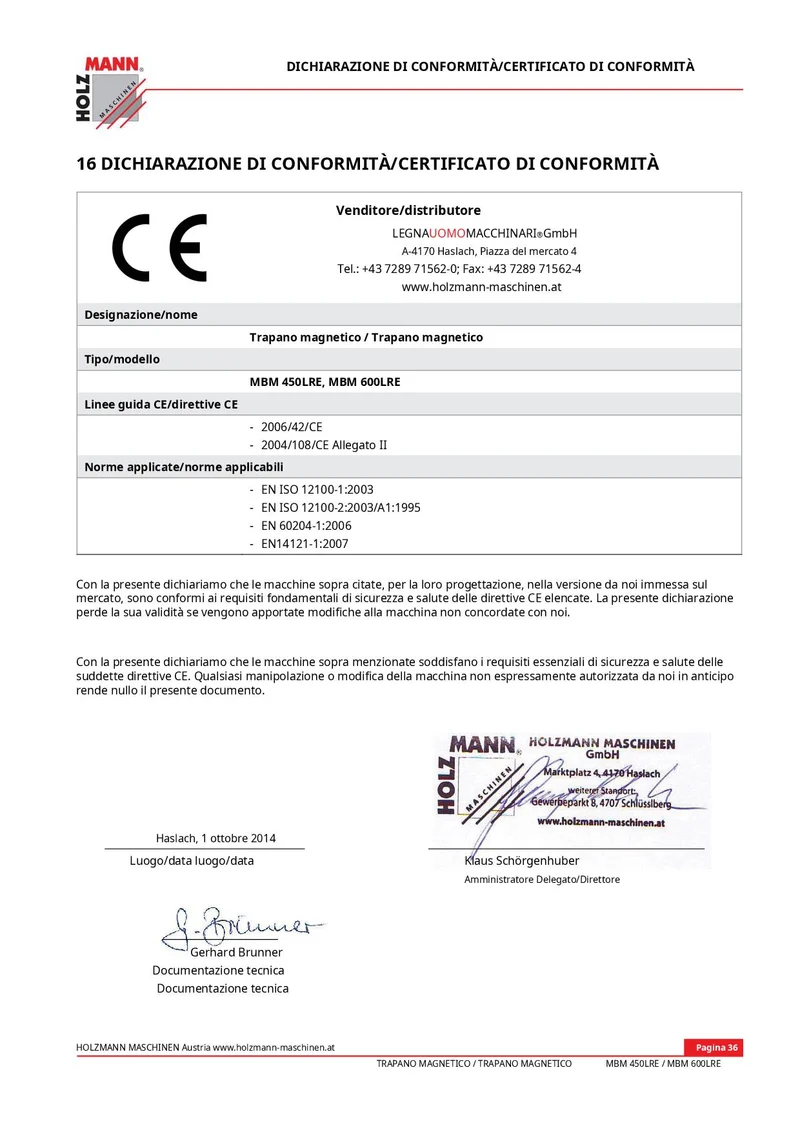 Holzmann MBM 600LRE - Trapano magnetico