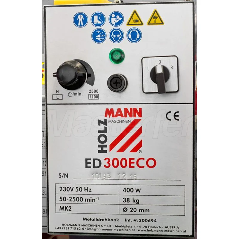 Holzmann ED300ECO - Tornio parallelo da banco per metallo