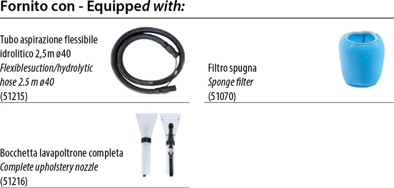 Lavamoquette professionale 1400W 36l - Annovi Reverberi 4200L
