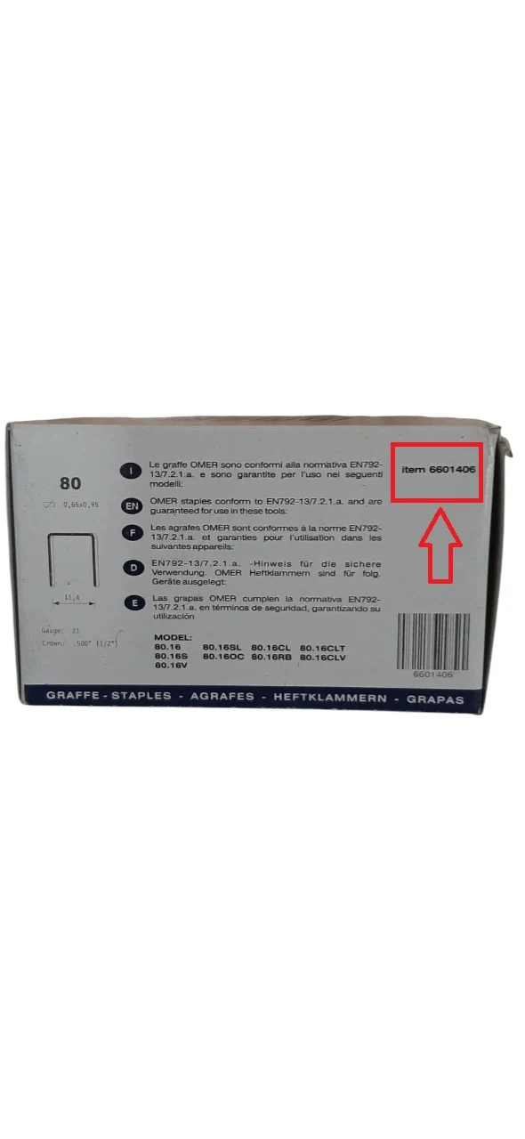 OMER GRAFFE INOX 6601406-C 8014C SERIES 80 14 MM - 9/16"