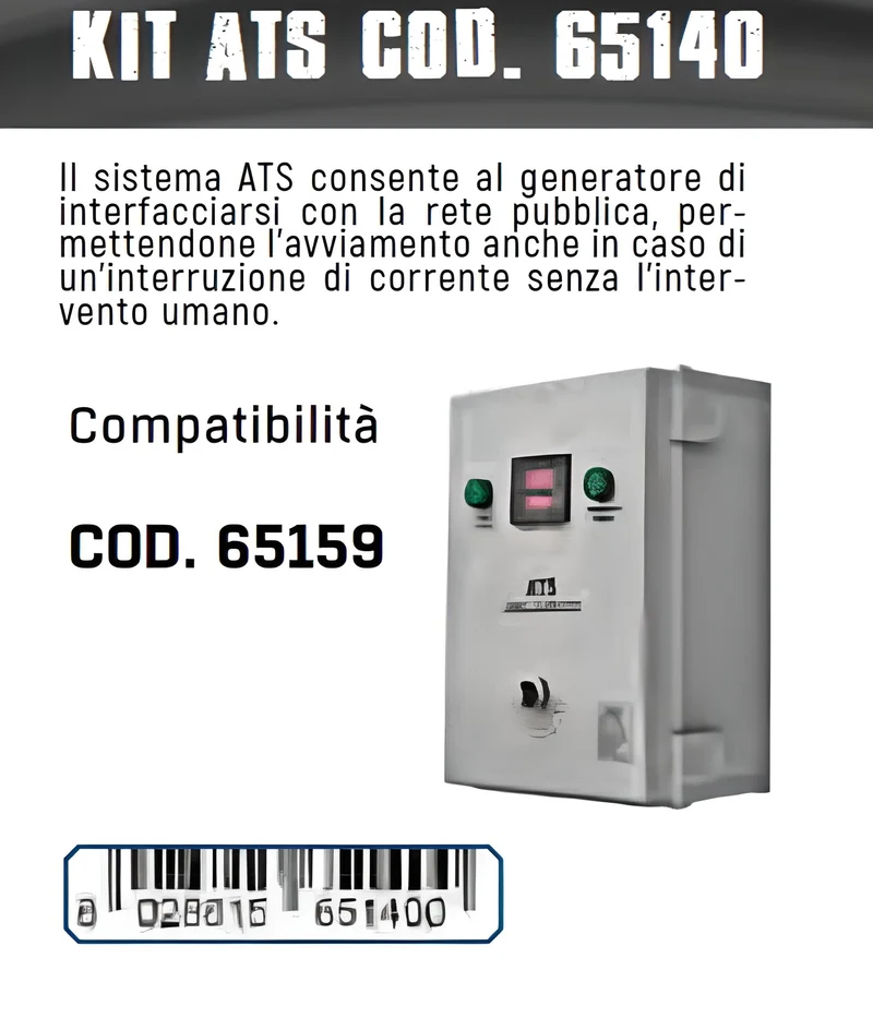 HYUNDAI 65140 KIT ATS AVVIAMENTO AUTOMATICO PER 65159 e 65158