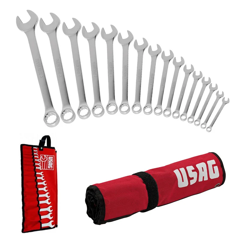 Usag 285 J/B16 - Serie di 16 chiavi combinate con astuccio