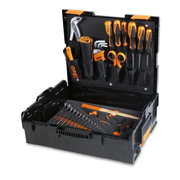 Beta 5990V1 - Assortimento di 44 utensili per valigetta portautensili COMBO C99V1, in vassoio morbido in EVA