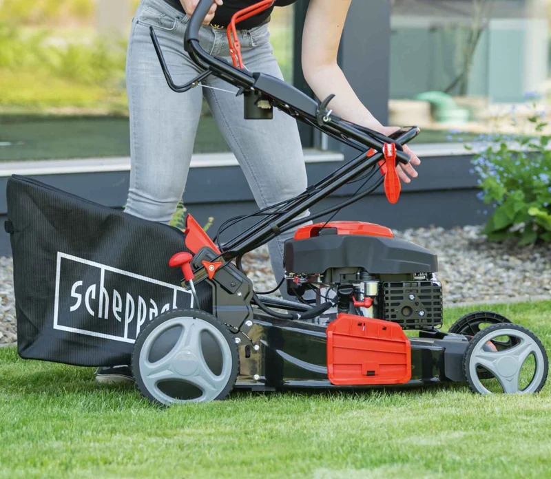 Scheppach MS173-51E - Rasaerba a scoppio semovente avviamento elettrico 173cc - Taglio 51cm