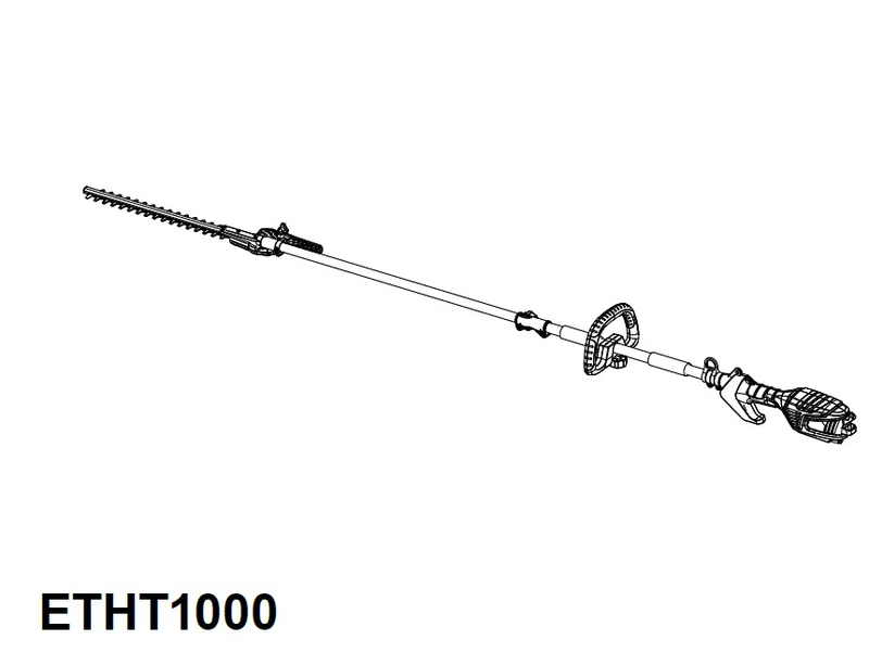 Scheppach etht1000 Tagliasiepi elettrico telescopico Lunghezza di taglio 410 mm 230 V