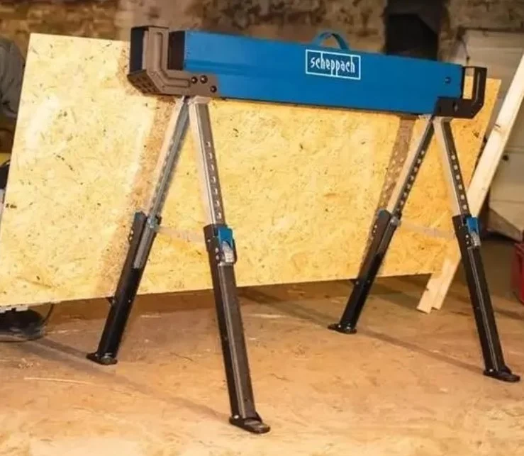 Scheppach mwb600 Coppia cavalletti pieghevoli Altezza 61,8 - 82 cm