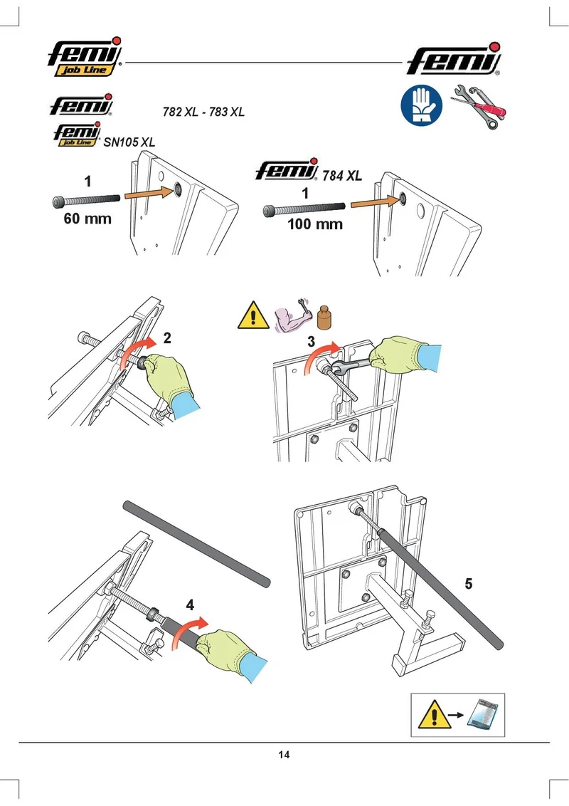 FEMI 7075172 Piano in alluminio con guide Per segatrici Femi 782XL - 783XL- 784XL e SN 105 XL