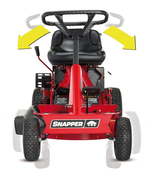 Trattorino rasaerba RIDER "OLD STYLE" Snapper RER100 - scarico laterale e mulching Minirider